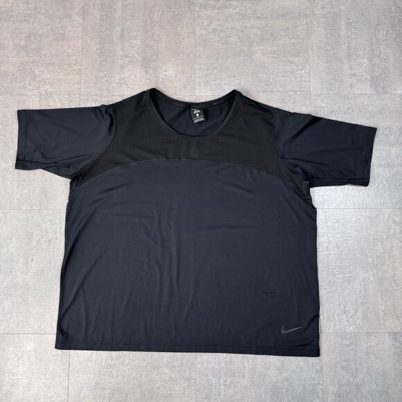 Nike Pro Hypercool Relaxed Black Active Top Womens 3X Plus Crew Neck Mesh Sports - Picture 11 of 11